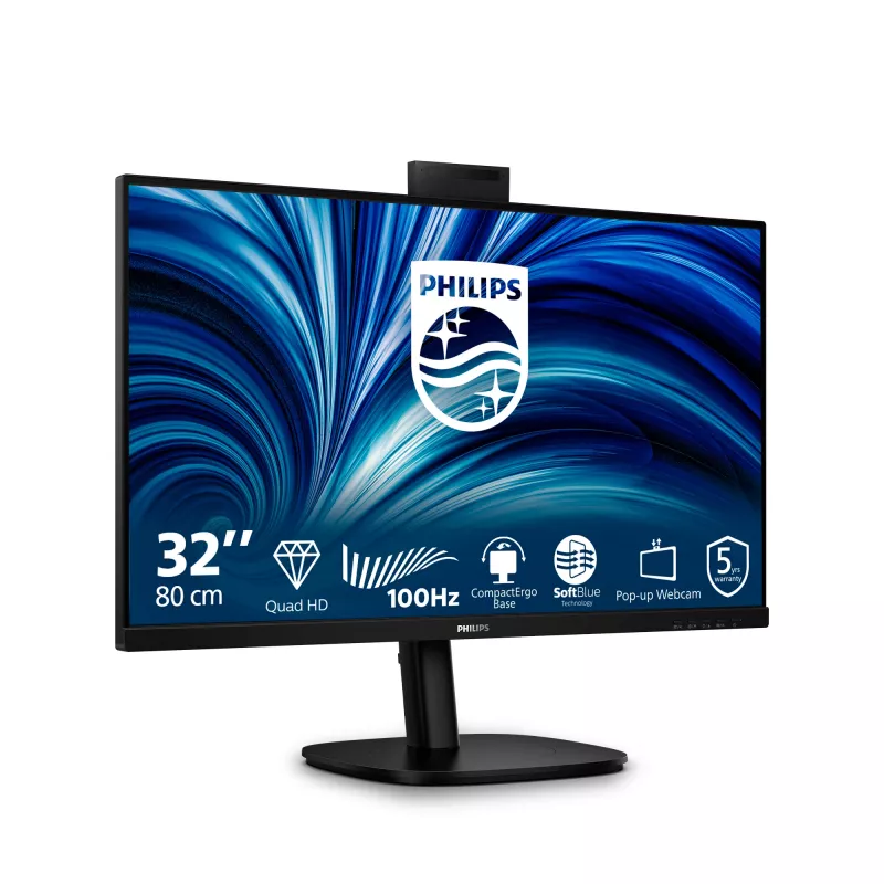 Philips 3000 sērijas 32B2U3601H/00 datora monitors 80 cm (31,5 collas) 2560 x 1440 pikseļi Quad HD LCD Melns