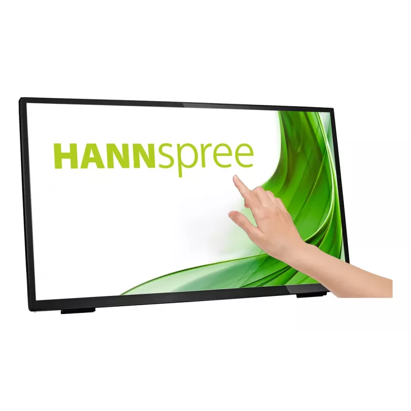 Hannspree HT 248 PPB datora monitors 60,5 cm (23,8 collu) 1920 x 1080 pikseļi Full HD LCD Skārienekrāns Galda virsmas Melns