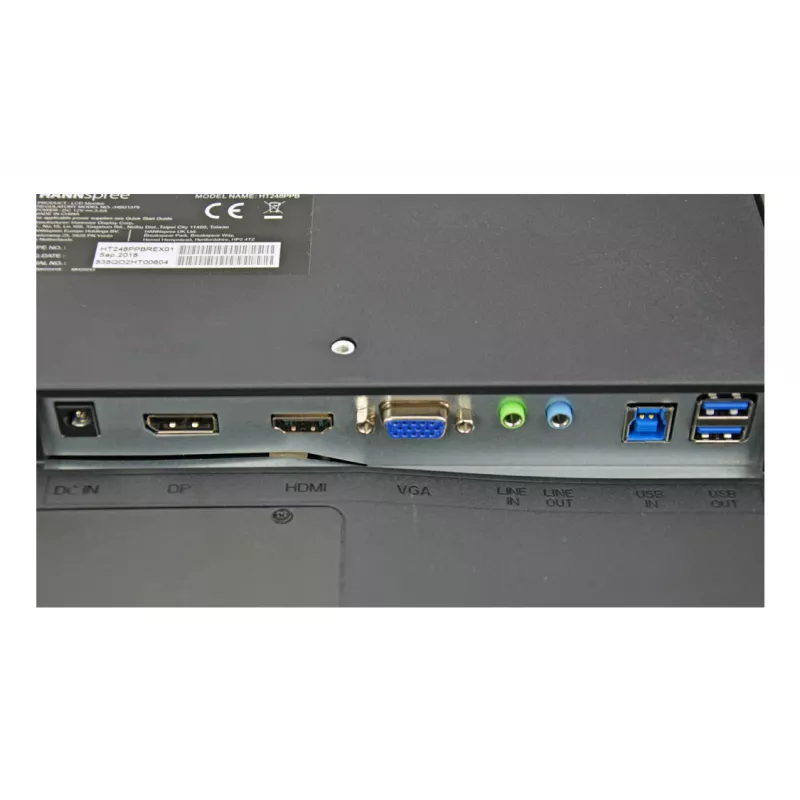 Hannspree HT 248 PPB datora monitors 60,5 cm (23,8 collu) 1920 x 1080 pikseļi Full HD LCD Skārienekrāns Galda virsmas Melns