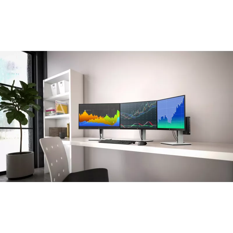 HP E-Series E24 G4 FHD monitors, 60,5 cm (23,8 collas), 1920 x 1080 pikseļi, Full HD, LCD, 5 ms, Melns