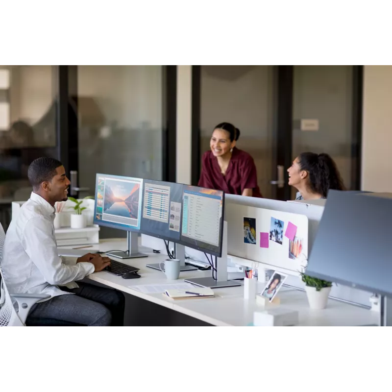 HP E-Series E24 G4 FHD monitors, 60,5 cm (23,8 collas), 1920 x 1080 pikseļi, Full HD, LCD, 5 ms, Melns