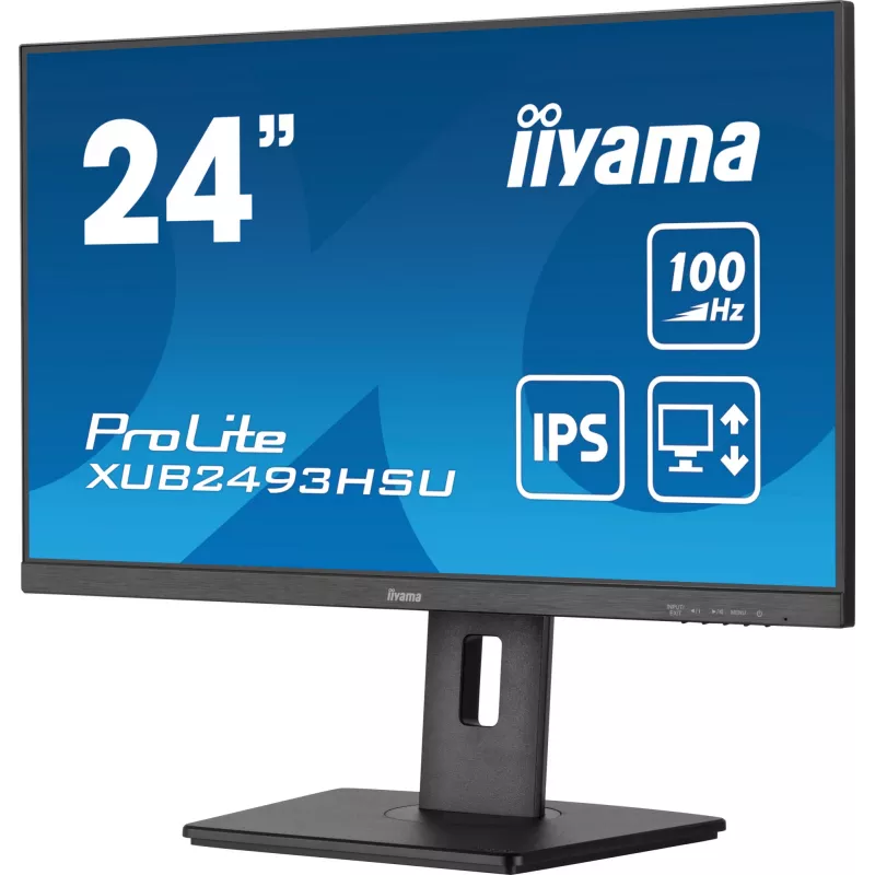 iiyama ProLite XUB2493HSU-B6 datora monitors 60.5 cm (23.8 collas) 1920 x 1080 pikseļi Full HD LED Melns