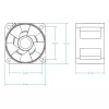 ARCTIC S4028-6K - 40 mm Servera ventilators, Ventilators, 4 cm, 250 RPM, 6000 RPM, 12,06 m³/h, Melns
