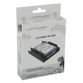 LC-POWER Cietā diska adapteris 2x 2,5 inch uz 3,5 inch, Melns - Lc-d-35-225,