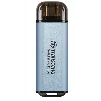 TRANSCEND Esd300c - 1TB Pārnēsājamais SSD - USB Type-C - 3D NAND zibspuldze - Debeszils