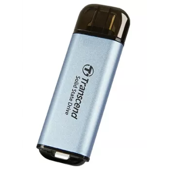 TRANSCEND Esd300c - 1TB Pārnēsājamais SSD - USB Type-C - 3D NAND zibspuldze - Debeszils