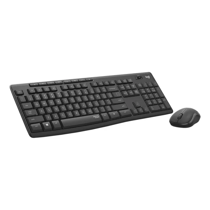 LOGITECH MK295 Klusais bezvadu tastatūras/peles komplekts - Grafīts - Qwertz Šveice/Luksemburga