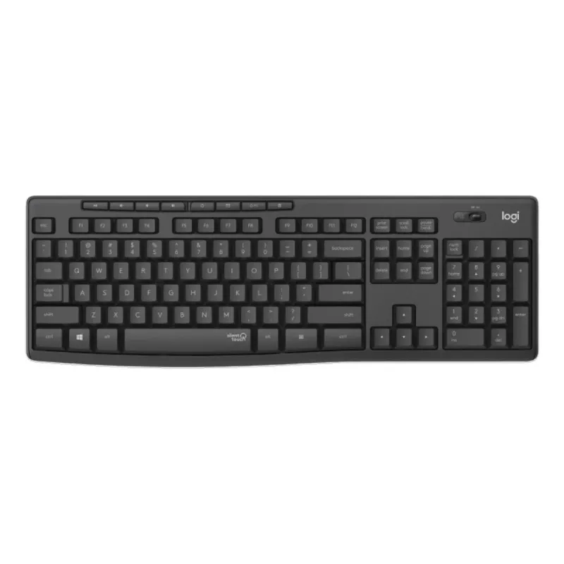 LOGITECH MK295 Klusais bezvadu tastatūras/peles komplekts - Grafīts - Qwertz Šveice/Luksemburga