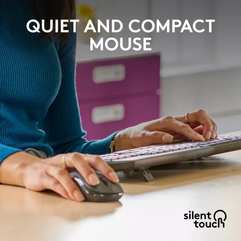 Logitech MK370 Combo for Business pilna izmēra bezvadu tastatūra un pele
