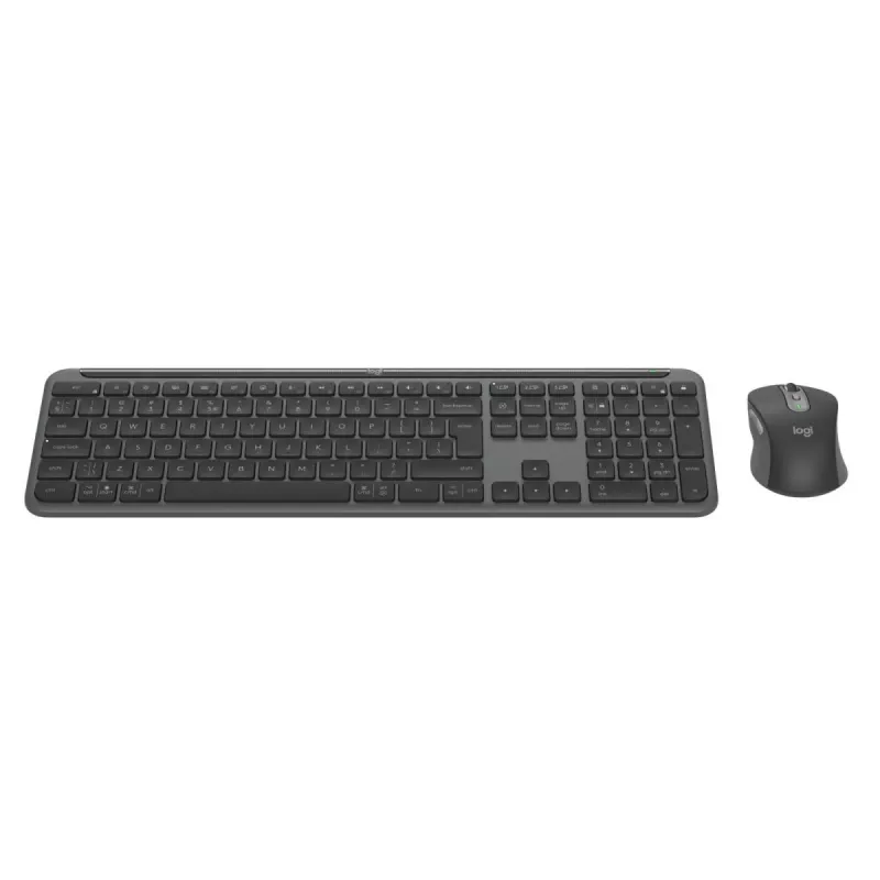 LOGITECH Signature plāns Combo Mk950 - Bezvadu tastatūra/pele - Grafīta - Qwerty US/Int'l