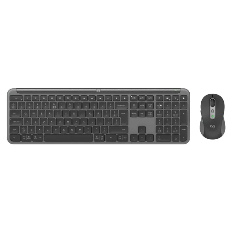 LOGITECH Signature plāns Combo Mk950 - Bezvadu tastatūra/pele - Grafīta - Qwerty US/Int'l