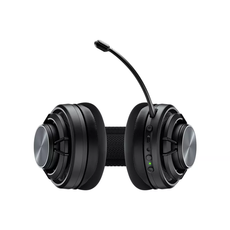 Turtle Beach Atlas Air bezvadu atvērtā tipa austiņas spēlēm ar 24 bitu augstas precizitātes audio, profesionālas klases mikrofonu, peldošajām kausiņām, atmiņas putu polsteriem un Bluetooth, datoram