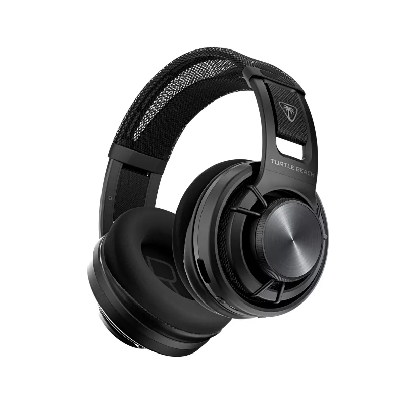 Turtle Beach Atlas Air bezvadu atvērtā tipa austiņas spēlēm ar 24 bitu augstas precizitātes audio, profesionālas klases mikrofonu, peldošajām kausiņām, atmiņas putu polsteriem un Bluetooth, datoram