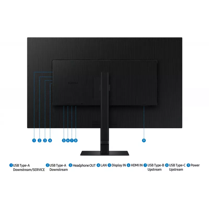 Samsung S80UD datora monitors 94 cm (37 collu) 3840 x 2160 pikseļi 4K Ultra HD LCD Melns