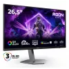AOC AGON PRO AG276QKD2 datora monitors 67,3 cm (26,5 collas) 2560 x 1440 pikseļi Quad HD QD-OLED Melns, Pelēks