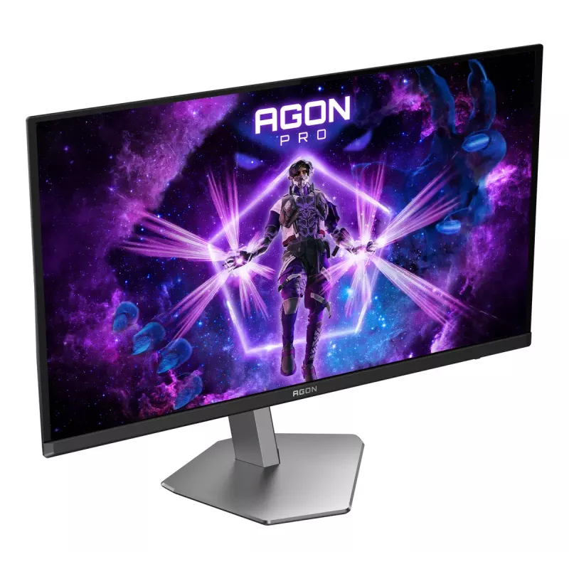 AOC AGON PRO AG276QKD2 datora monitors 67,3 cm (26,5 collas) 2560 x 1440 pikseļi Quad HD QD-OLED Melns, Pelēks