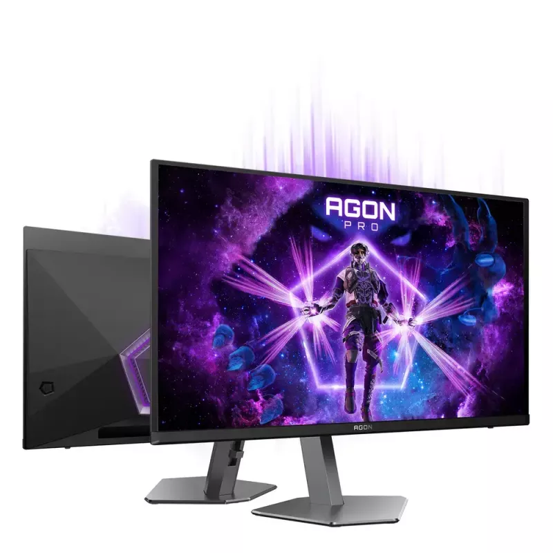 AOC AGON PRO AG276QKD2 datora monitors 67,3 cm (26,5 collas) 2560 x 1440 pikseļi Quad HD QD-OLED Melns, Pelēks