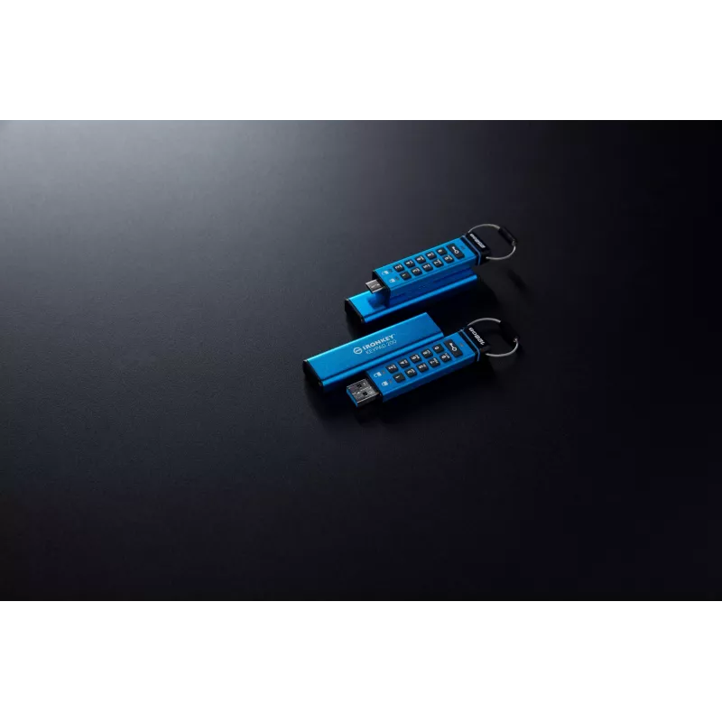 Kingston Technology IronKey 128GB Keypad 200, FIPS 140-3 Lvl 3 AES-256 aparatūras šifrēšana