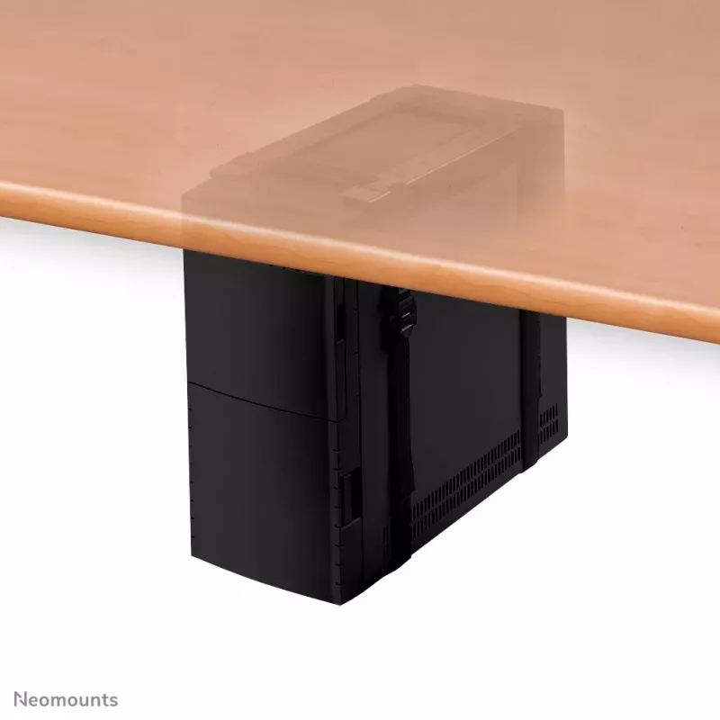 Neomounts CPU-D025BLACK CPU turētājs - maks. 20 kg - universāls, pie galda stiprināms CPU turētājs, 20 kg, Melns, Tērauds, Taivāna, 700 mm