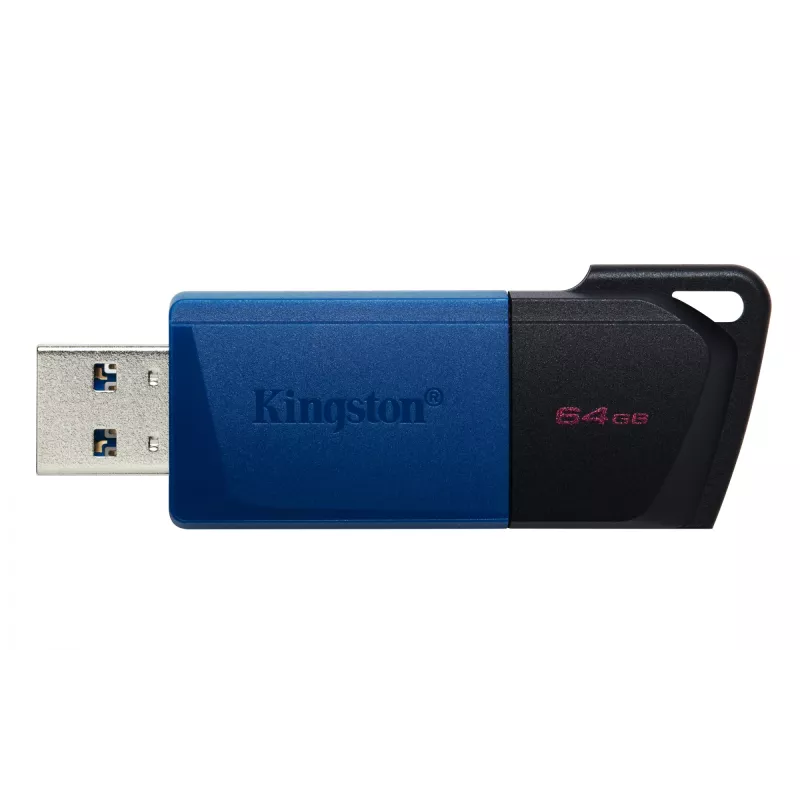 Kingston Technology DataTraveler 64GB USB3.2 Gen 1 Exodia M (melns + zils) – 2 gab.