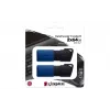 Kingston Technology DataTraveler 64GB USB3.2 Gen 1 Exodia M (melns + zils) – 2 gab.