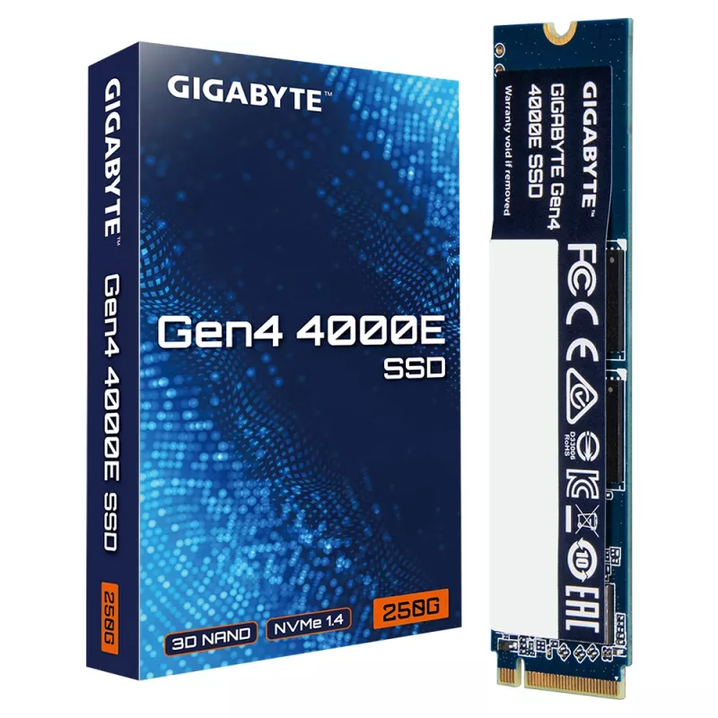 GIGABYTE Gen4 4000E 250 GB M.2 PCI Express 4.0 NVMe 3D NAND