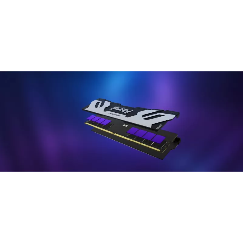 Kingston Technology FURY 32GB 6400MT/s DDR5 CL32 DIMM (2 gab. komplekts) Renegade Silver