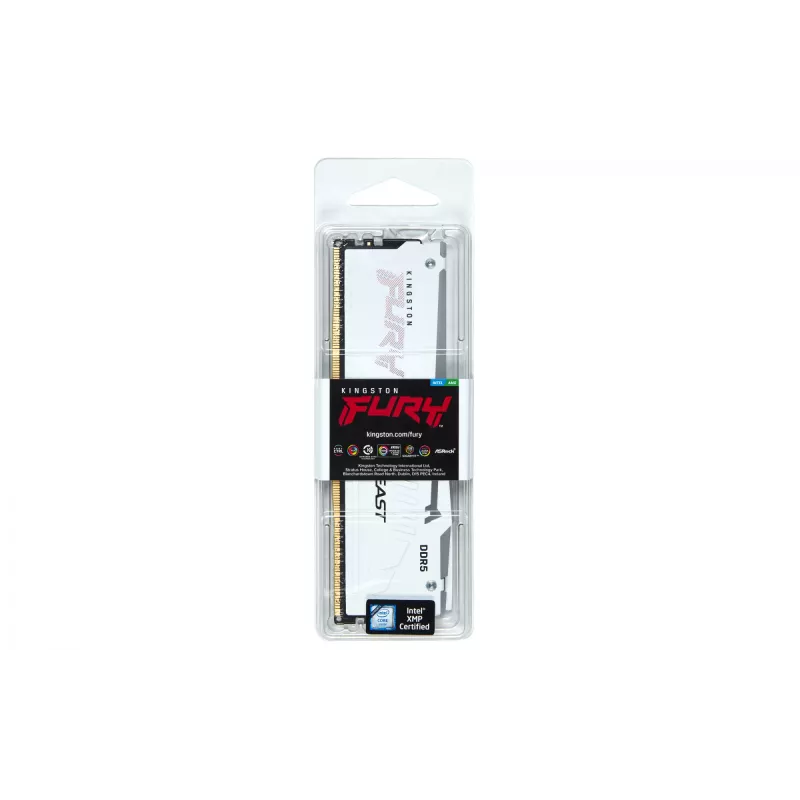 Kingston Technology FURY Beast 32GB 6000MT/s DDR5 CL30 DIMM balta RGB EXPO