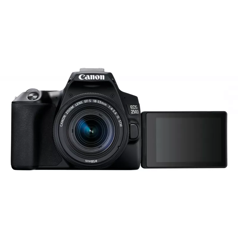 Canon EOS 250D+EF-S 18-55mm spoguļkameras komplekts 24,1 MP CMOS 6000 x 4000 pikseļi melns