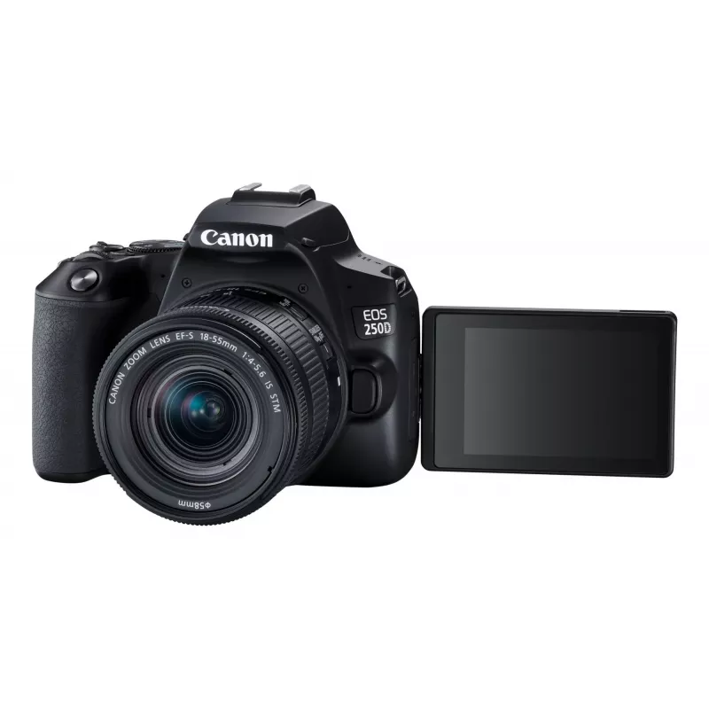 Canon EOS 250D+EF-S 18-55mm spoguļkameras komplekts 24,1 MP CMOS 6000 x 4000 pikseļi melns