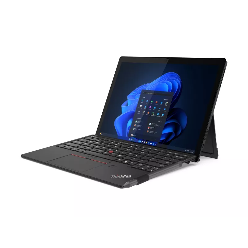 Lenovo ThinkPad X12 Detachable Gen 2 Intel Core Ultra 5 134U Hybrid (2-in-1) 31,2 cm (12,3 collas) Skārienjutīgs Full HD+ 16 GB LPDDR5x-SDRAM 512 GB SSD Wi-Fi 6E (802.11ax) Windows 11 Pro Vācu Melns