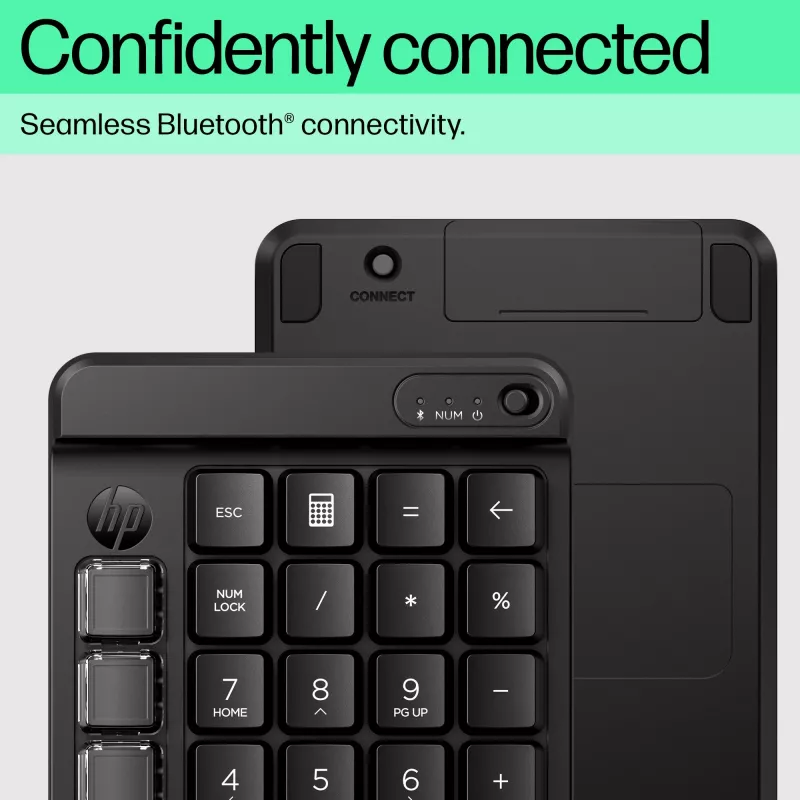 HP 435 Programmējama bezvadu tastatūra, Bluetooth, melna