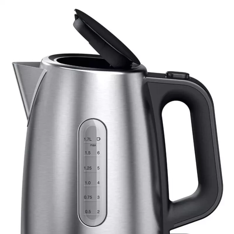 Braun PurShine WK102AI-WK1500BK elektriskā tējkanna 1,7 l 2200 W melna, nerūsējošais tērauds