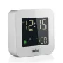 Braun BC08 digitālais modinātājpulkstenis balts