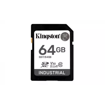 Kingston Technology 64 GB SDXC rūpnieciskā zibatmiņa, UHS-I, pSLC