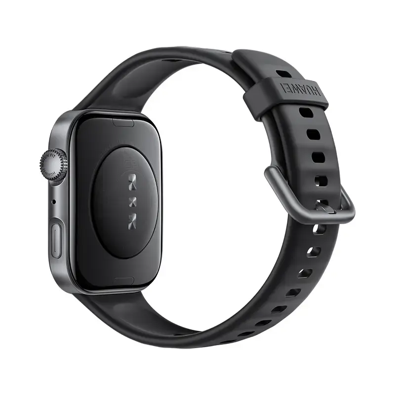 Viedpulkstenis HUAWEI WATCH FIT 4 — 1,82 collu (4,62 cm) displejs, GPS, 400 mAh, alumīnija korpuss 38 mm, melns, polimēra siksniņa