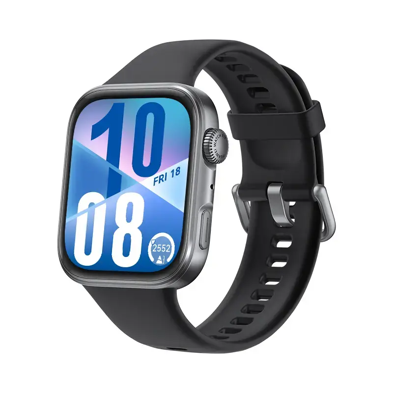 Viedpulkstenis HUAWEI WATCH FIT 4 — 1,82 collu (4,62 cm) displejs, GPS, 400 mAh, alumīnija korpuss 38 mm, melns, polimēra siksniņa