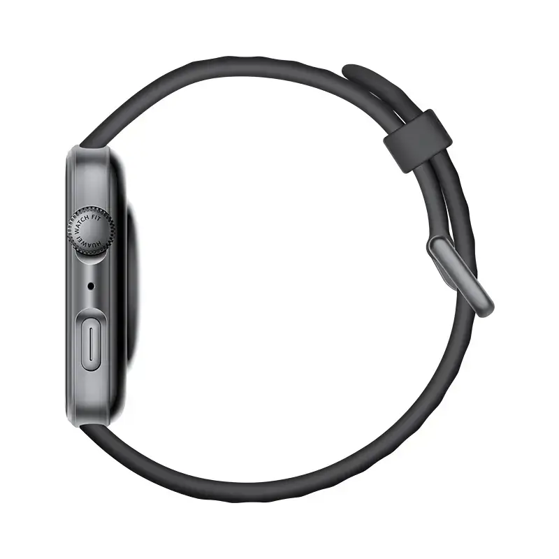 Viedpulkstenis HUAWEI WATCH FIT 4 — 1,82 collu (4,62 cm) displejs, GPS, 400 mAh, alumīnija korpuss 38 mm, melns, polimēra siksniņa