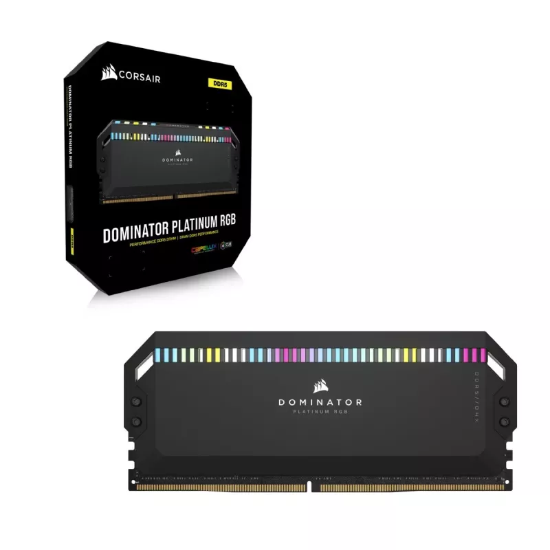 CORSAIR atmintis 32 GB DDR5 (2x16 GB) DRAM 6000 MT/s CL30 AMD EXPO & Intel XMP atminties komplekts Vengeance RGB