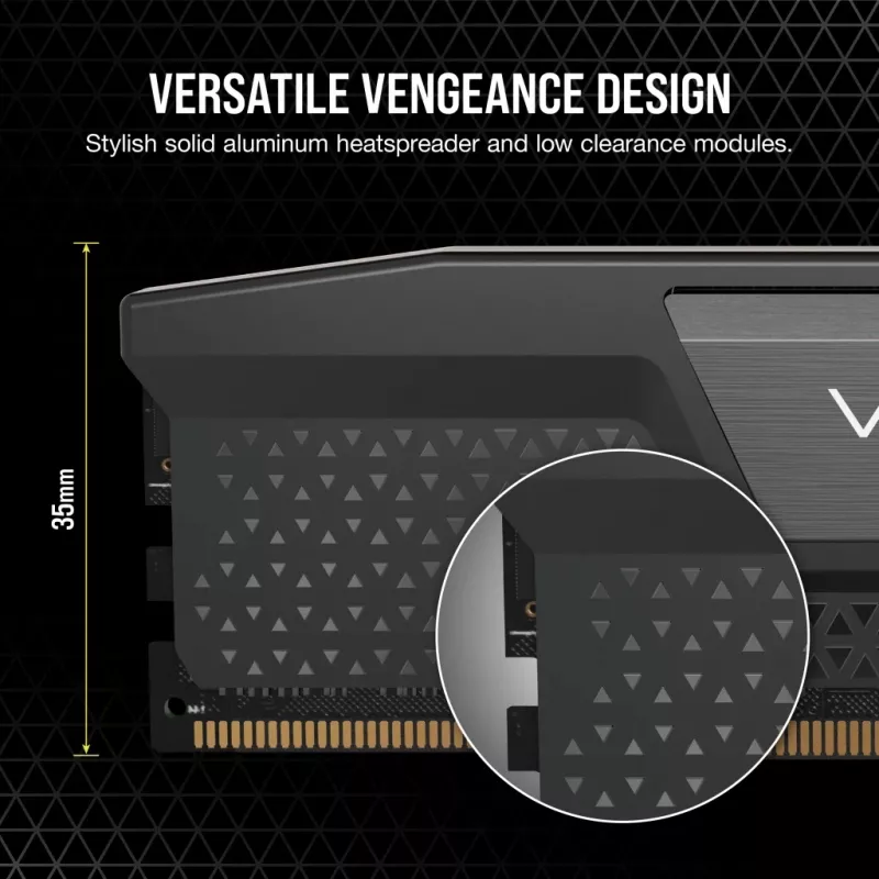 CORSAIR Memory 32GB (2x16gb) DDR5 Dram 6000mt/s CL36 AMD Expo & Intel Xmp Memory Kit Vengeance