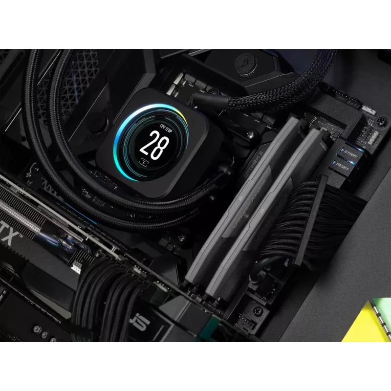 DIMM 32 GB DDR5-6000 (2x 16 GB) Dual-Kit, Arbeitsspeicher grau, CMK32GX5M2B6000Z30, Vengeance, AMD EXPO