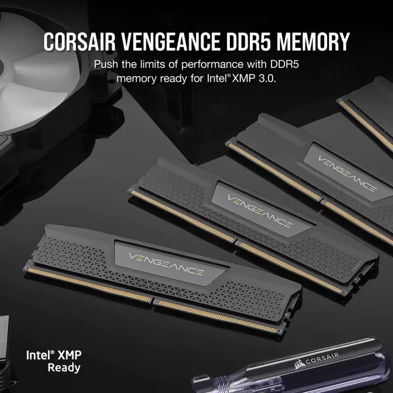 CORSAIR Memory 32GB (2x16gb) DDR5 Dram 7200mt/s CL34 Memory Kit Vengeance - Melns