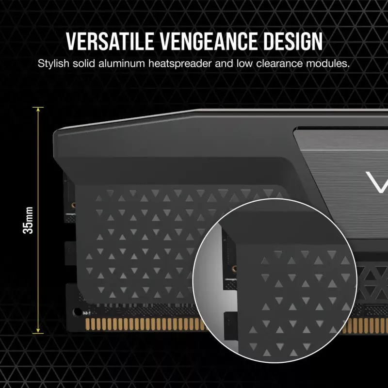 CORSAIR Memory 32GB (2x16gb) DDR5 Dram 7200mt/s CL34 Memory Kit Vengeance - Melns