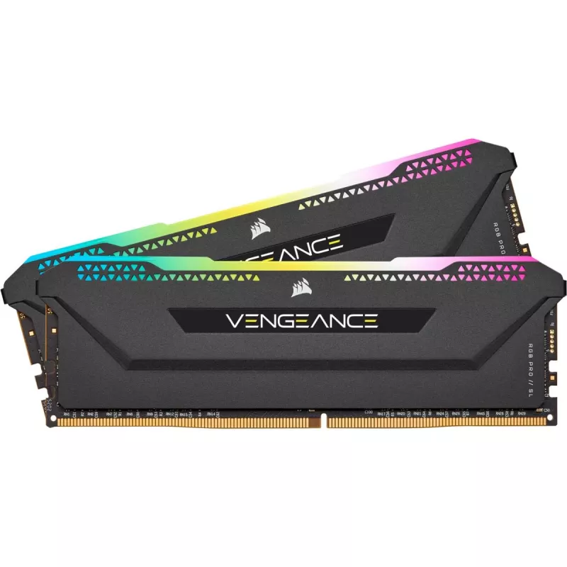 CORSAIR atmiņa 32GB DDR4 3200MHz C16 (2x16gb) Vengeance RGB Pro melna