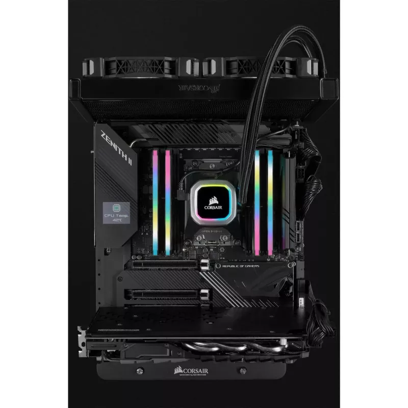 CORSAIR atmiņa 32GB DDR4 3200MHz C16 (2x16gb) Vengeance RGB Pro melna