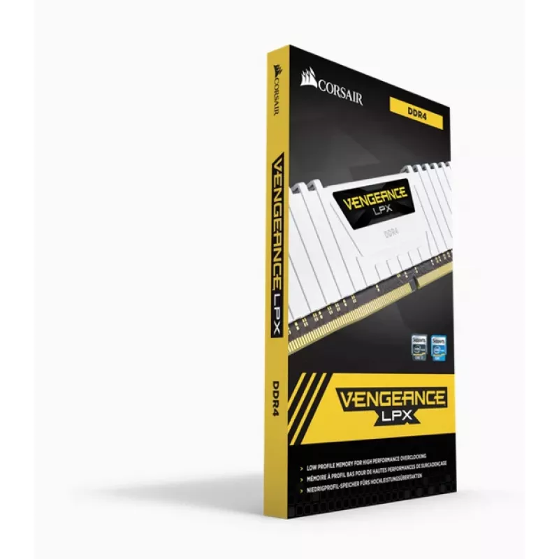 CORSAIR Memory 32GB (2 X 16GB) DDR4 DRAM 3200MHz C16 Memory Kit Vengeance LPX - Balts