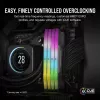 CORSAIR atmiņa 64GB (2x32GB) DDR5 DRAM 5200MT/s CL40 AMD EXPO un Intel XMP atmiņas komplekts Vengeance RGB