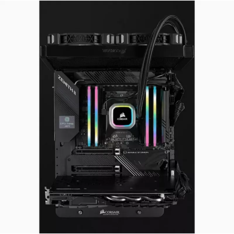 CORSAIR Memory 64GB DDR4 (4 x 16GB) DRAM 3200MHz C16 Memory Kit Vengeance RGB Pro SL Black