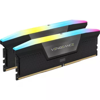 CORSAIR atmiņa 48GB (2x24gb) DDR5 Dram 5200mt/s CL38 atmiņas komplekts Vengeance RGB Melns