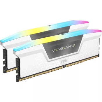 CORSAIR Memory 64GB DDR5 (2x32gb) Dram 5200mt/s CL40 Memory Kit Vengeance RGB balta